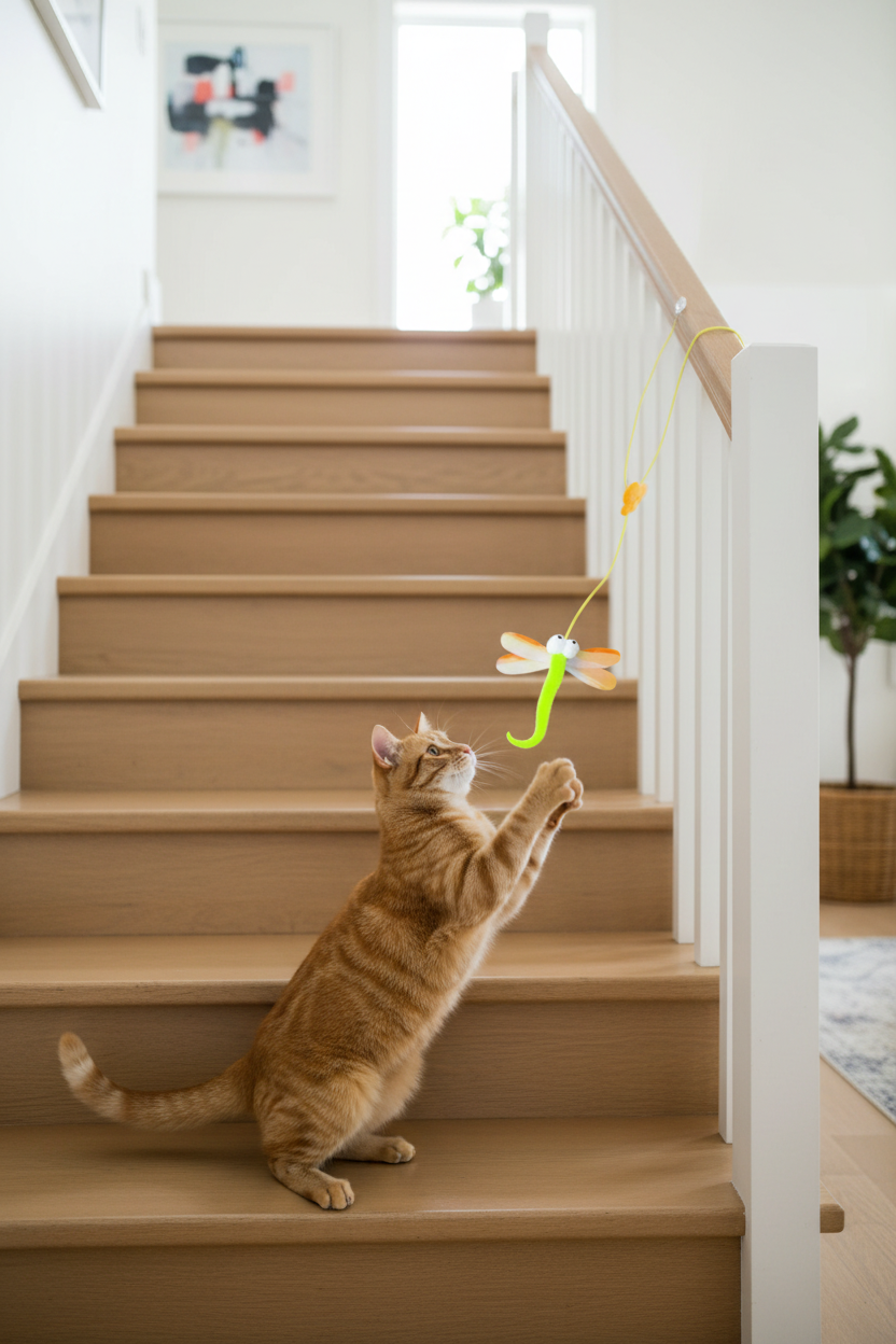 Chat avec JumpPaw Libellule escalier 1