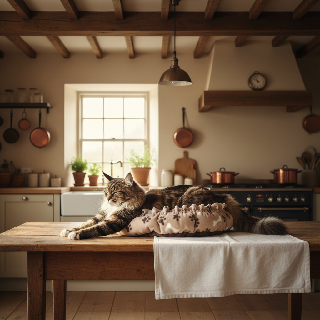 Coussin marron farmhouse
