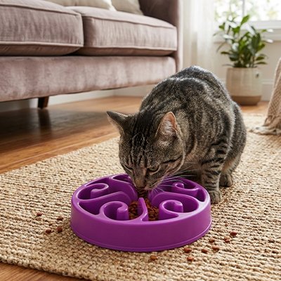 Gamelle anti glouton Chat pour les petits et les grands matous