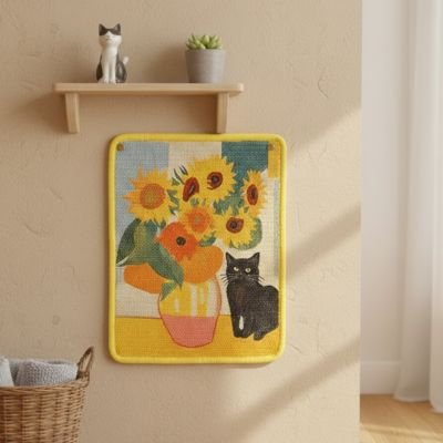 Griffoir pour Chat tableau personnalisé pour votre chat