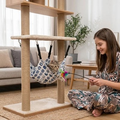 Hamac pour Chat facile à ranger