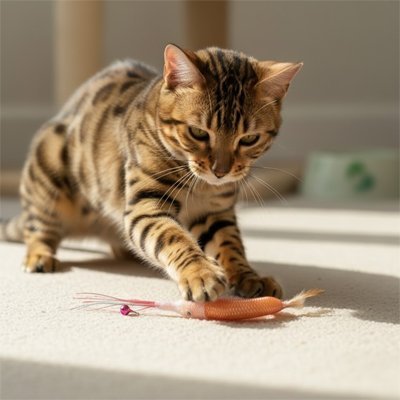 Jouet Chat crevette Interactive | InstFélin - chatjoue - Chatjoue