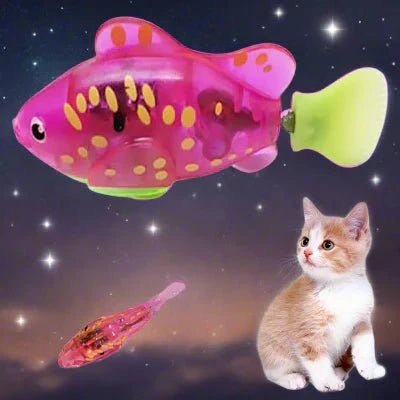 Jouet Interactif Chat - CatchyFish™ - Rose Bonbon - Chatjoue