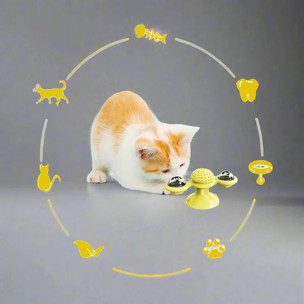 Jouet Pour Chat - MultifunctionalGlowingBall™ - Jaune - Chatjoue