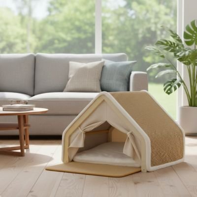 Maison pour chat style scandinave