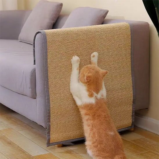 Protection canapé chat repositionnable | Anti - Griffures | chatjoue - Chatjoue