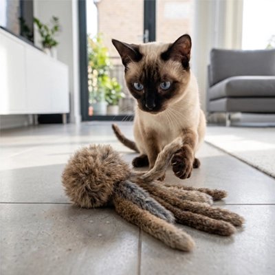 siamois attaque Jeu pour Chat parterre dans salon