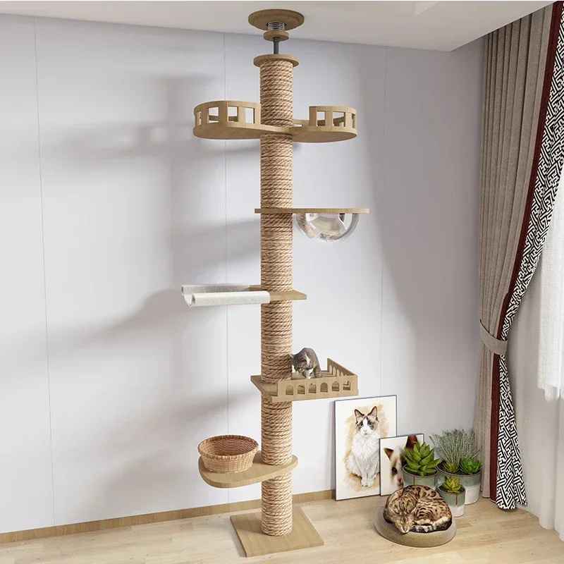 arbre à chat en bois nordique
