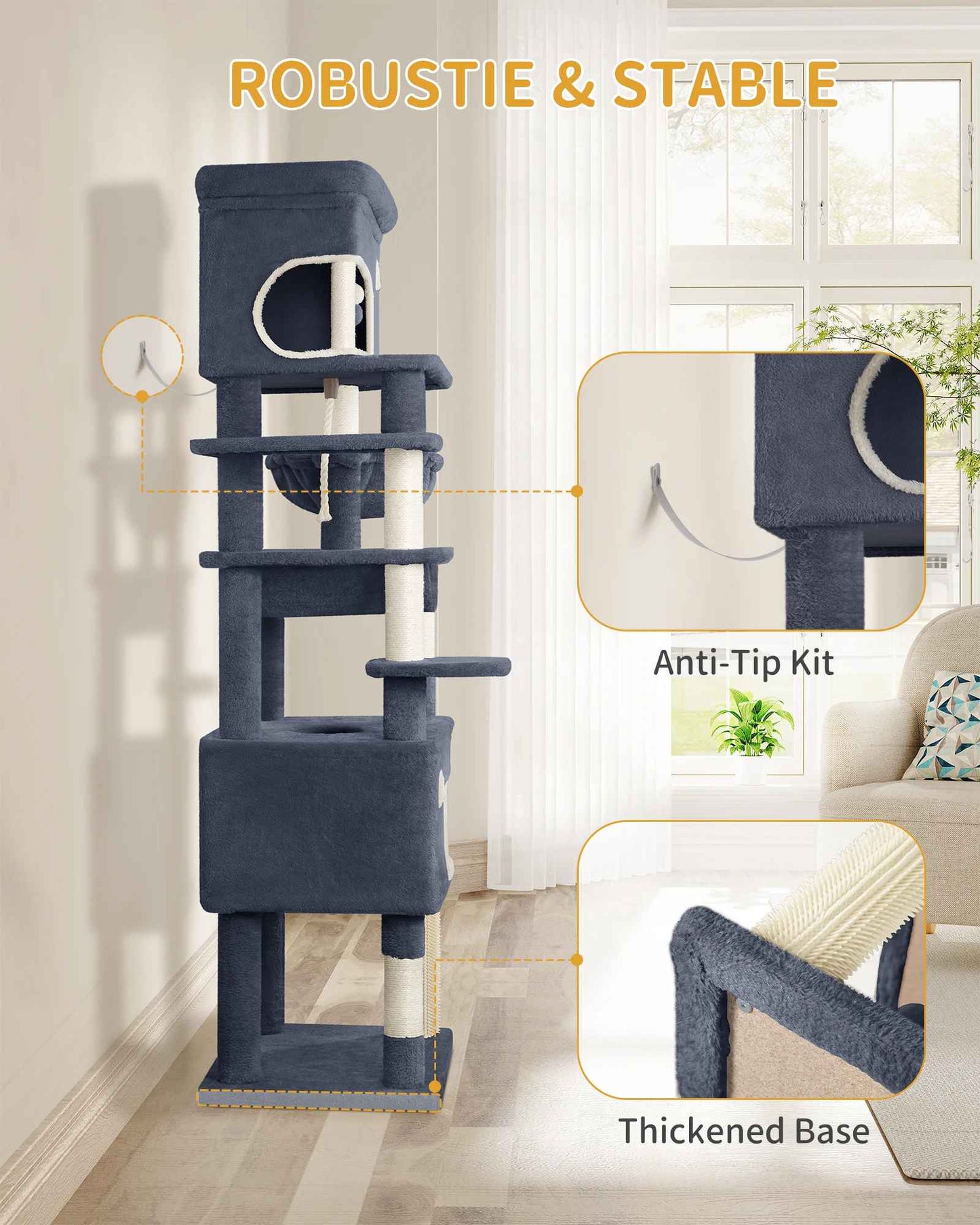 Arbre à Chat avec Hamac et Sisal | Félixconfort