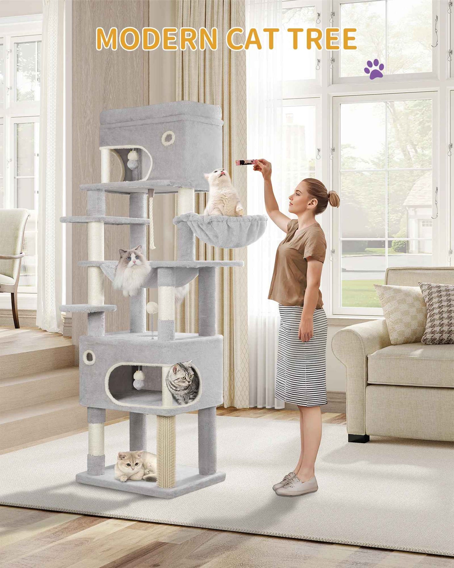 Arbre à Chat avec Hamac et Sisal | Félixconfort