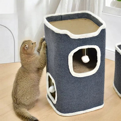 Arbre A Chat modulable avec des trous | Multi - niveaux Deluxe - Chatjoue