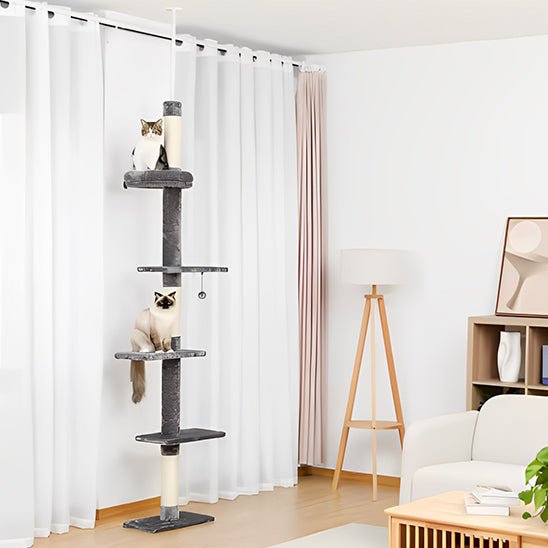 arbre à chat | Sol - Plafond Ajustable - Chatjoue