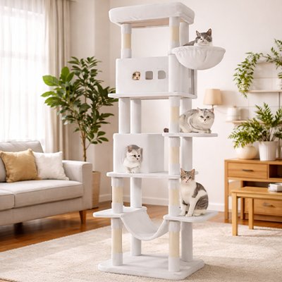 Arbre à Chat xxl beau design blanc