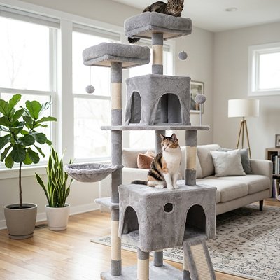 Arbre à Chats se décline en 2 coloris