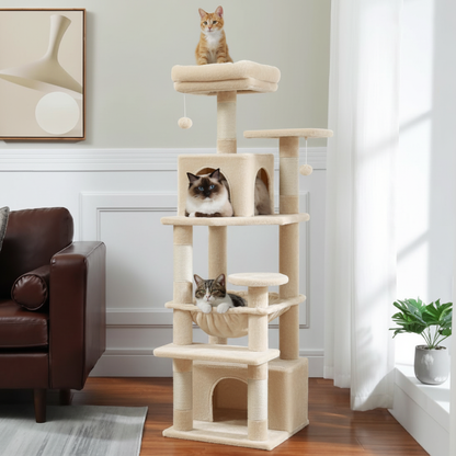 Arbre à chat crème