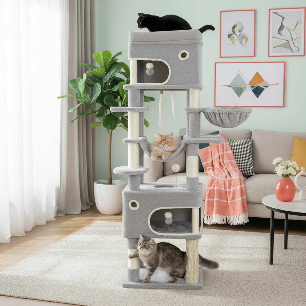 Arbre à chat Félixconfort salon contemporain