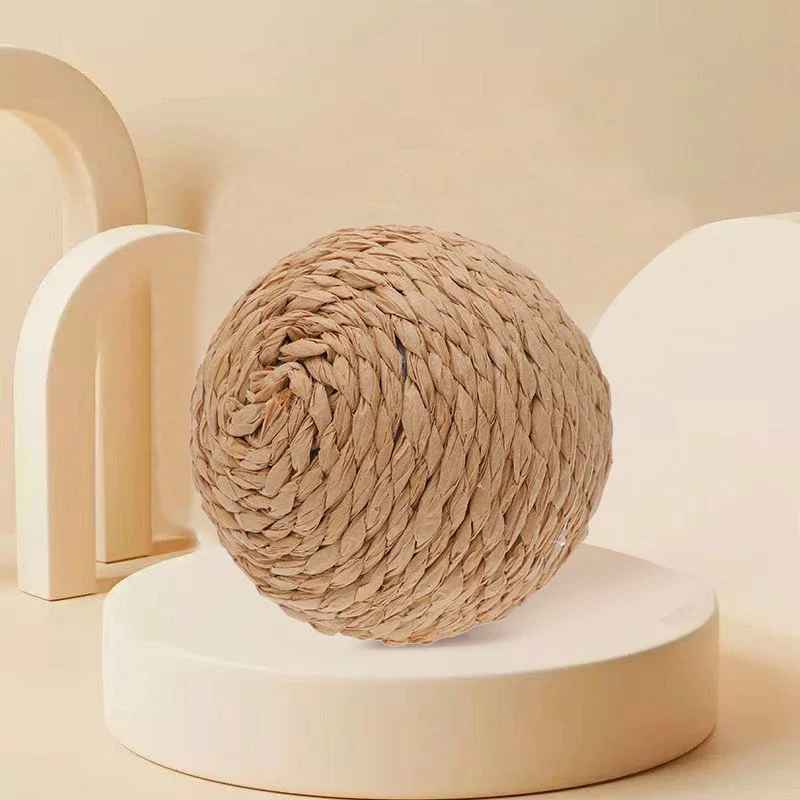 Balle pour chat en sisal de belle taille | Interactive - Chatjoue
