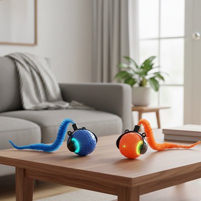 Balle interactive chat chargement par USB