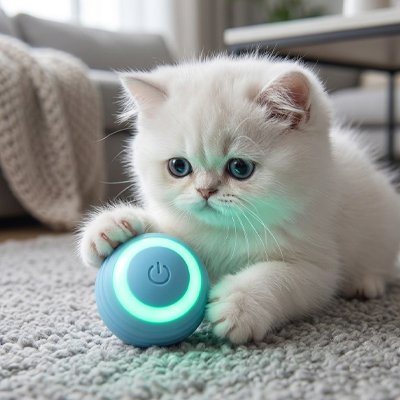 Balle interactive chat pour tous les chats jeunes ou vieux