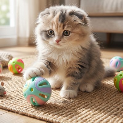 Balle pour chat ajourée
