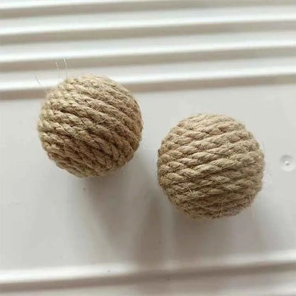 Balle pour chat en sisal ou jute | silencieuse| Chatjoue - Chatjoue