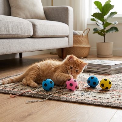 Balle pour chat de 4 cm de diamètre