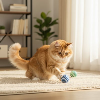 Balle pour chat différentes couleurs aléatoire 