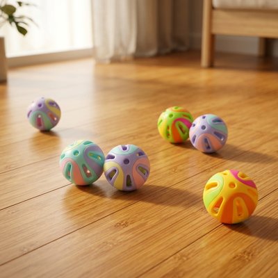 Balle pour chat en lot de 6 balles