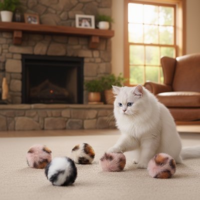 Balle pour chat accessoire indispensable | sans bruit| Chajoue - Chatjoue