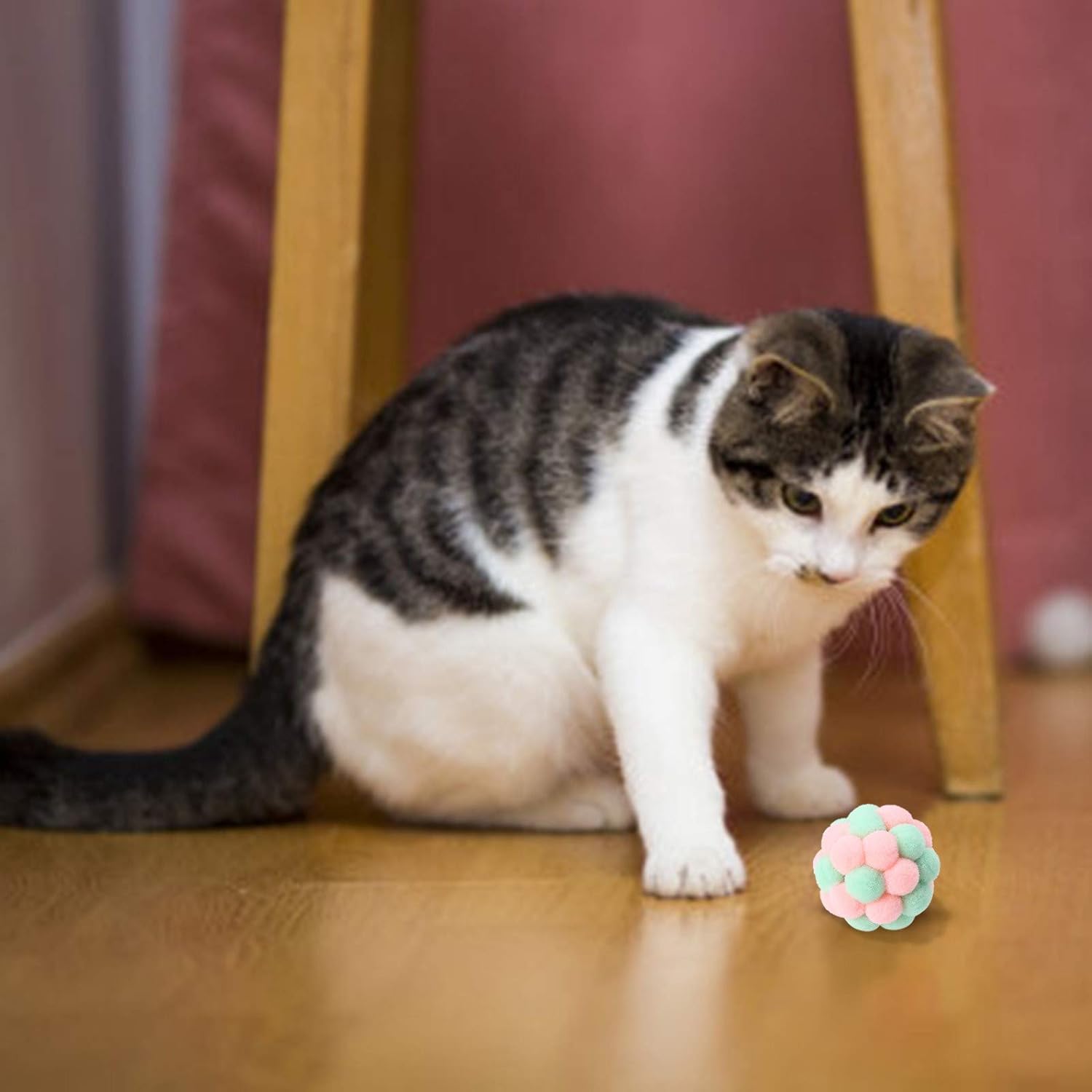 Balle pour Chat - JingleChase™ - Rose - Chatjoue