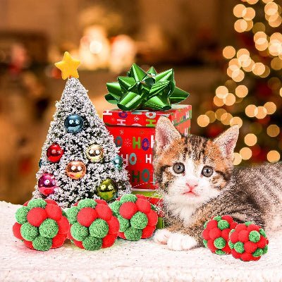 Balle pour Chat - JingleChase™ - Vert Rouge - Chatjoue