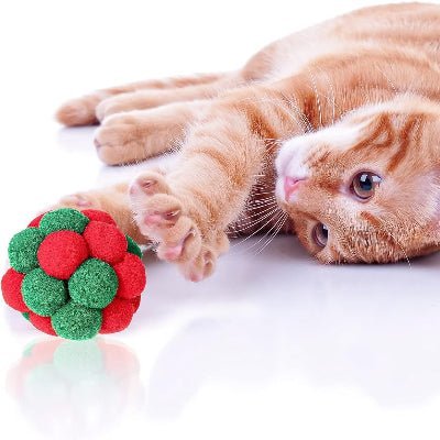 Balle pour Chat - JingleChase™ - Vert Rouge - Chatjoue