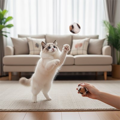 Balle pour chat accessoire indispensable | sans bruit| Chajoue - Chatjoue