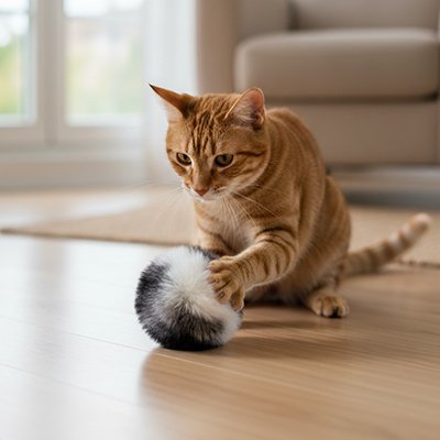 Balle pour chat accessoire indispensable | sans bruit| Chajoue - Chatjoue