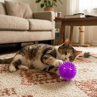 Balle pour chat taille idéal 