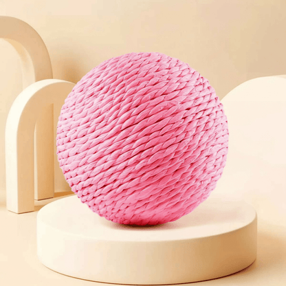 Balle pour chat en sisal de belle taille | Interactive - Chatjoue