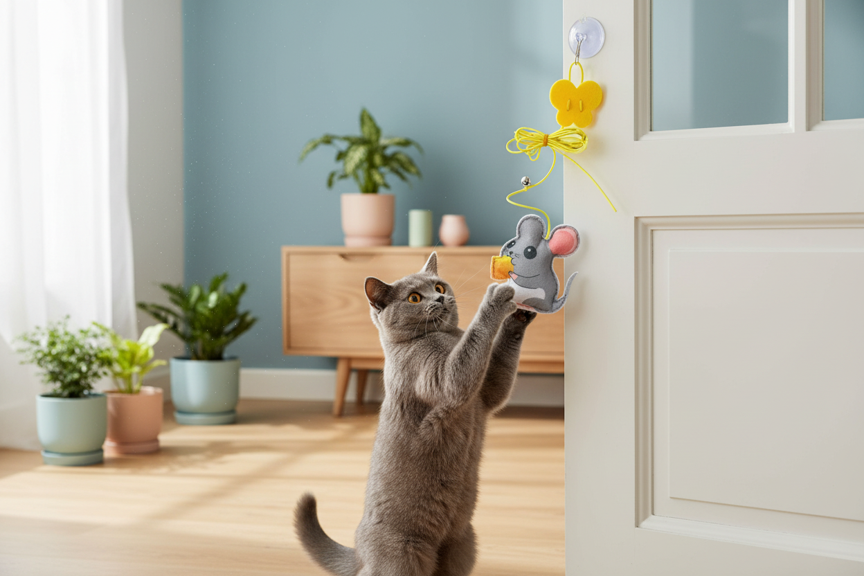 Chat avec jouet JumpPaw 2