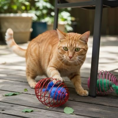 Chat jouet interactif balle ovale avec souris intégrée | Stimulant | chatjoue - Chatjoue