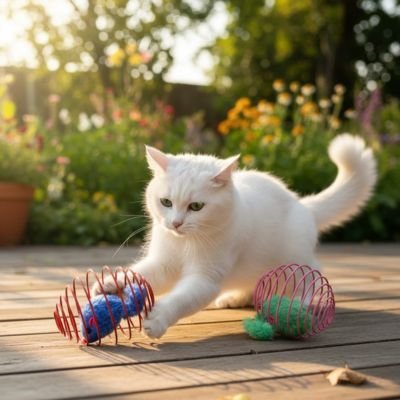 Chat jouet interactif balle ovale avec souris intégrée | Stimulant | chatjoue - Chatjoue
