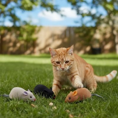 Chat jouet très belle souris interactives