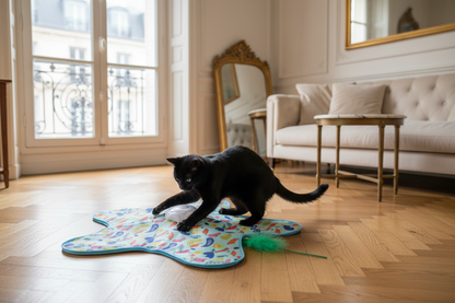 Chat noir appartement parisien