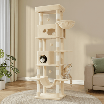 Arbre à Chat 210 cm | Paradis Félin Deluxe - Chatjoue