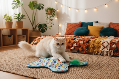 Chat persan chambre bohème
