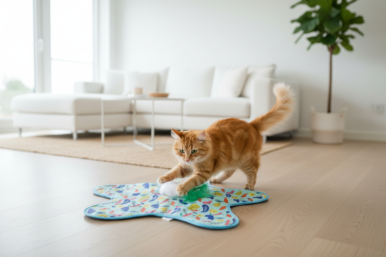 Chat salon scandinave