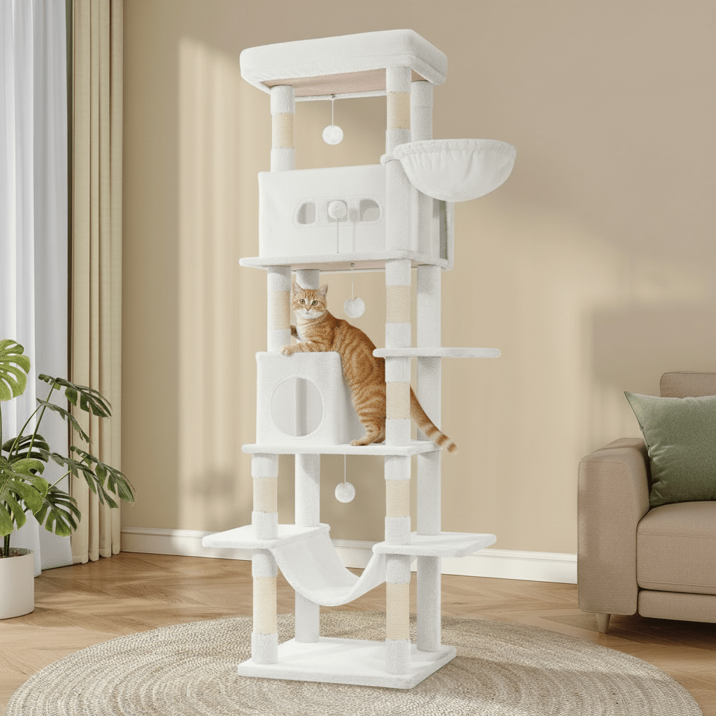 Arbre à Chat 210 cm | Paradis Félin Deluxe - Chatjoue