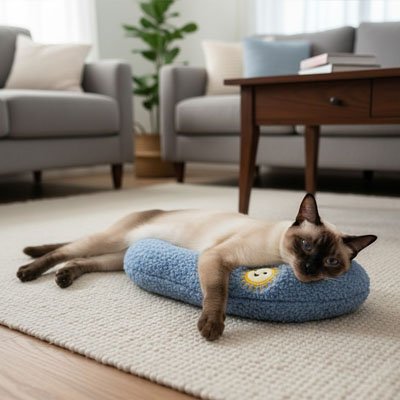 Coussin chat idéal pour tous les chats qui aiment se lover