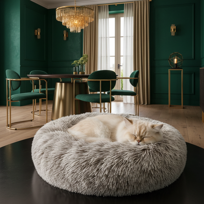 Coussin crème gris - salle émeraude