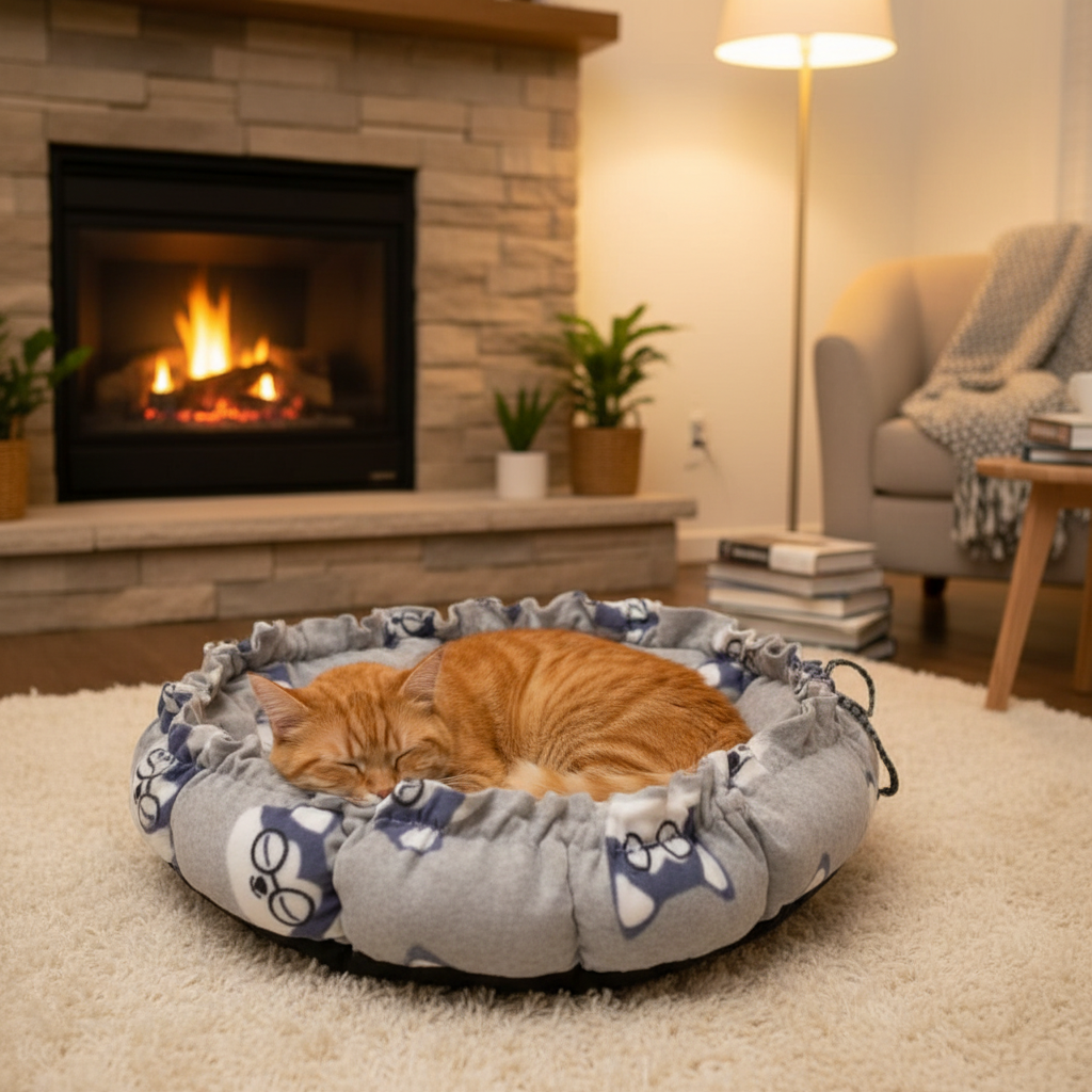 Coussin gris renard lifestyle