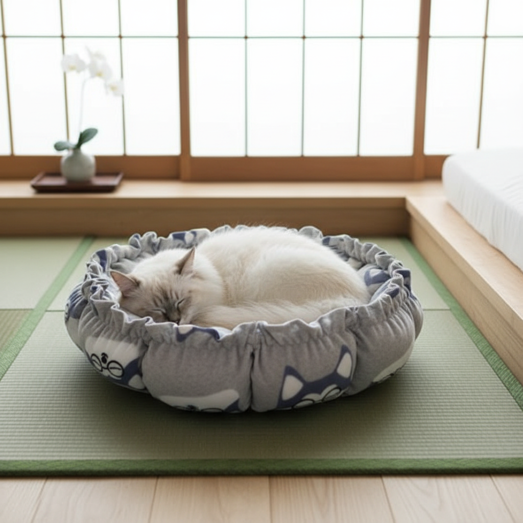 Coussin gris renard zen