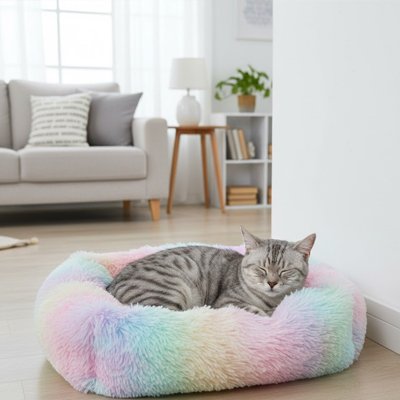 Coussin pour Chat multi colore 